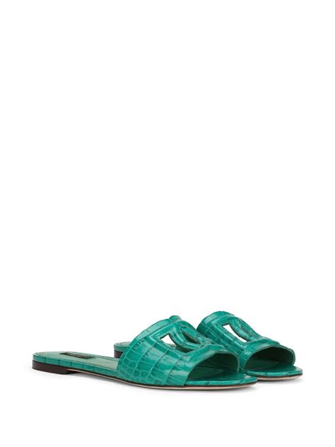 Dolce & Gabbana DG Millenials Leather Sandals.